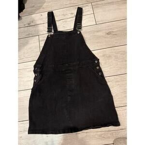 Harper Heritage Black Overall Midi Dress